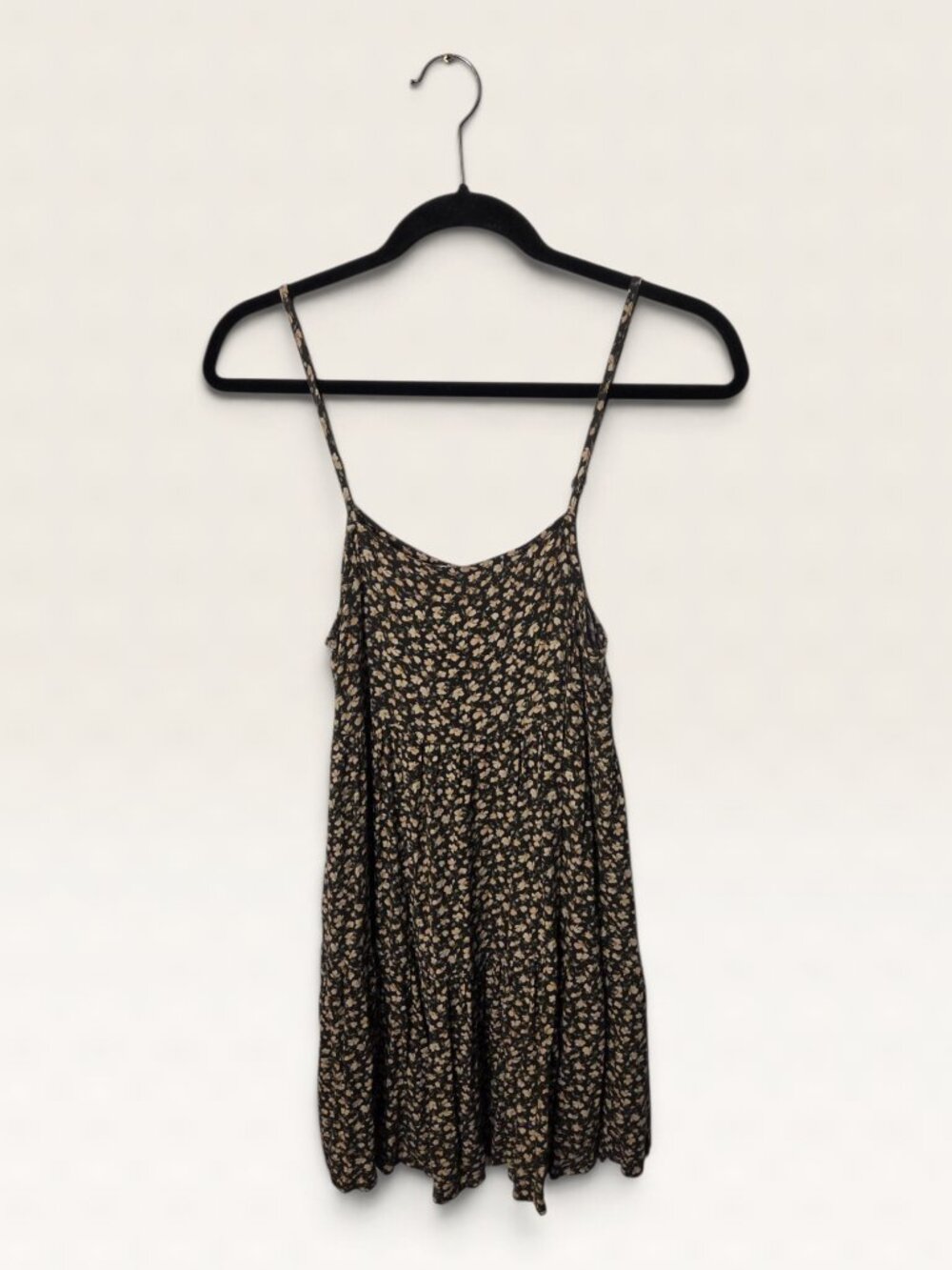 American Eagle Floral Babydoll Cami Mini Dress Womens Medium Tiered Cottagecore